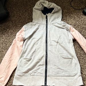 Pink, gray, and navy Lululemon full zip